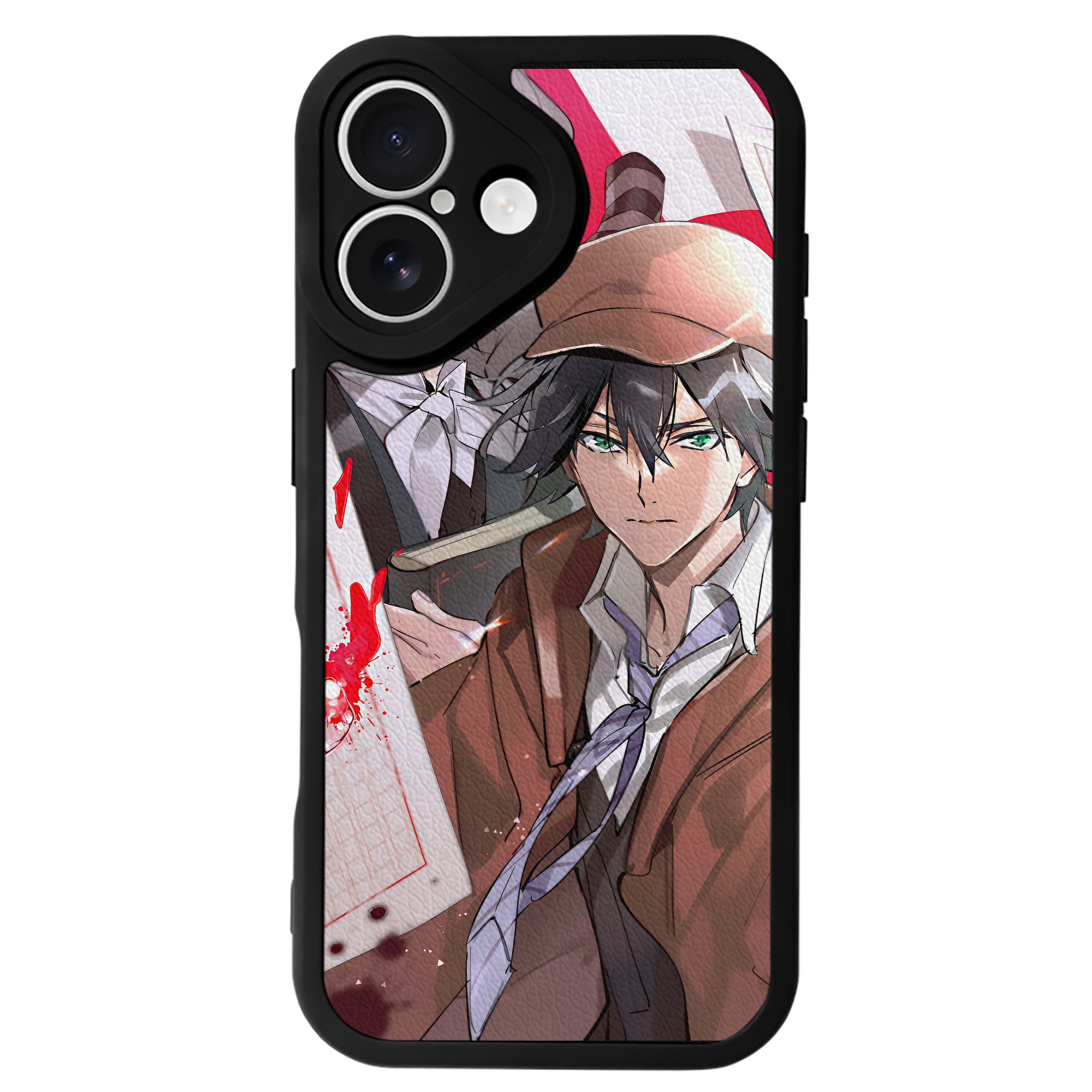 （画像用） 文豪ストレイドッグス Bungo Stray Dogs 【iPhone 16シリーズ対応】シリコンスマホケース（レザー調） 材質：シリコン